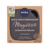 Nivea Magic Bar Exfoliating Active Charcoal Čisticí mýdlo pro ženy 75 g