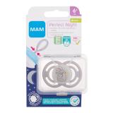 MAM Perfect Night Silicone Pacifier 6m+ Hares Dudlík pro děti 1 ks