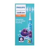 Philips Sonicare For Kids HX6322/04 Green Sonický zubní kartáček pro děti 1 ks poškozená krabička