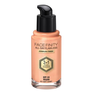 Max Factor Facefinity All Day Flawless SPF20 Make-up pro ženy 30 ml Odstín N77 Soft Honey