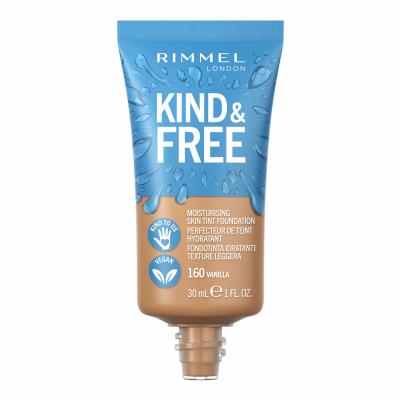 Rimmel London Kind &amp; Free Skin Tint Foundation Make-up pro ženy 30 ml Odstín 160 Vanilla