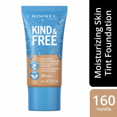 Rimmel London Kind &amp; Free Skin Tint Foundation Make-up pro ženy 30 ml Odstín 160 Vanilla