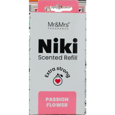 Mr&amp;Mrs Fragrance Niki Refill Passion Flowers Vůně do auta Náplň 1 ks