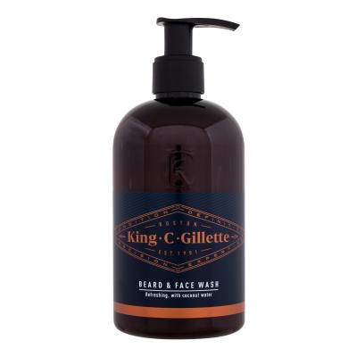 Gillette King C. Beard &amp; Face Wash Šampon na vousy pro muže 350 ml