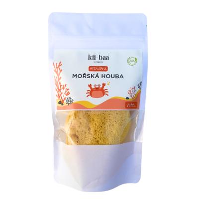 Kii-Baa Organic Silky Sea Sponge 10-12 cm Doplněk do koupelny 1 ks