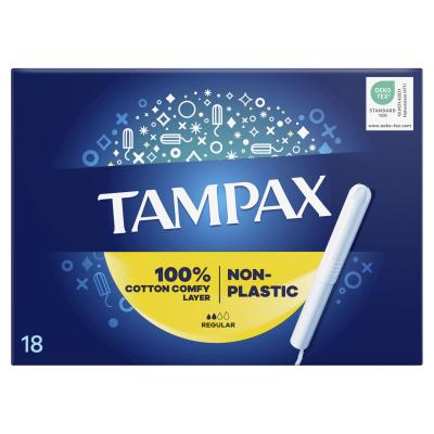Tampax Non-Plastic Regular Tampon pro ženy Set