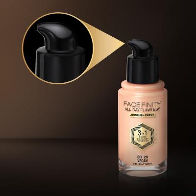 Max Factor Facefinity All Day Flawless SPF20 Make-up pro ženy 30 ml Odstín N45 Warm Almond