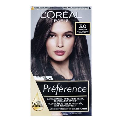L'Oréal Paris Préférence Barva na vlasy pro ženy 60 ml Odstín 3-B Brasilia
