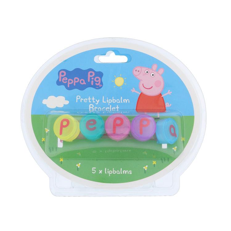 Peppa Pig Peppa Pretty Lipbalm Bracelet Balzám na rty pro děti 5 g