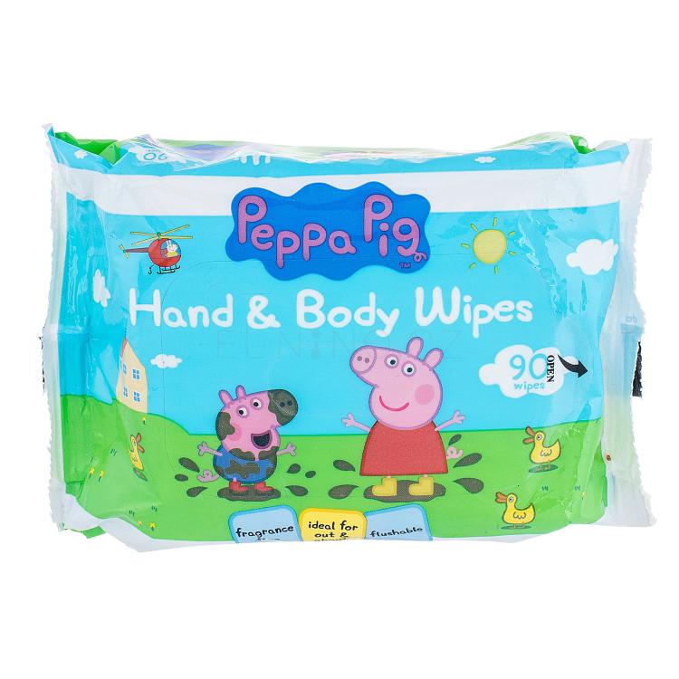 Peppa Pig Peppa Hand &amp; Face Wipes Čisticí ubrousky pro děti 90 ks