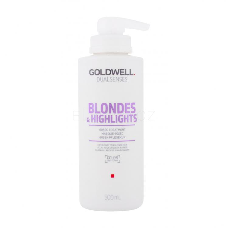 Goldwell Dualsenses Blondes &amp; Highlights 60 Sec Treatment Maska na vlasy pro ženy 500 ml