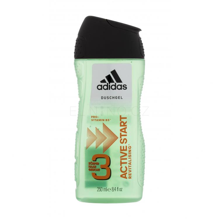 Adidas 3in1 Active Start Sprchový gel pro muže 250 ml