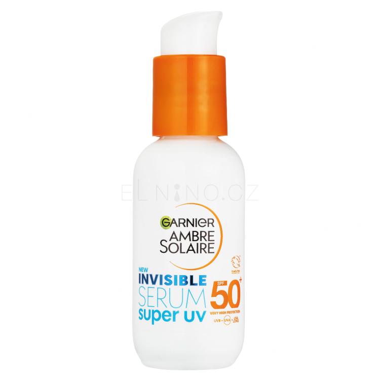 Garnier Ambre Solaire Super UV Invisible Serum SPF50+ Opalovací přípravek na obličej 30 ml