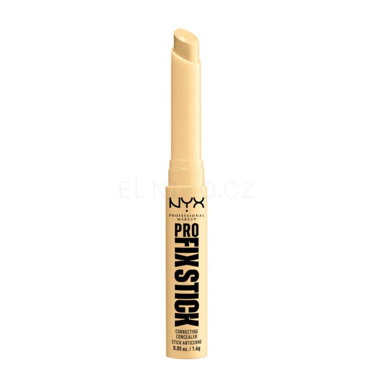 NYX Professional Makeup Pro Fix Stick Correcting Concealer Korektor pro ženy 1,6 g Odstín 0.3 Yellow