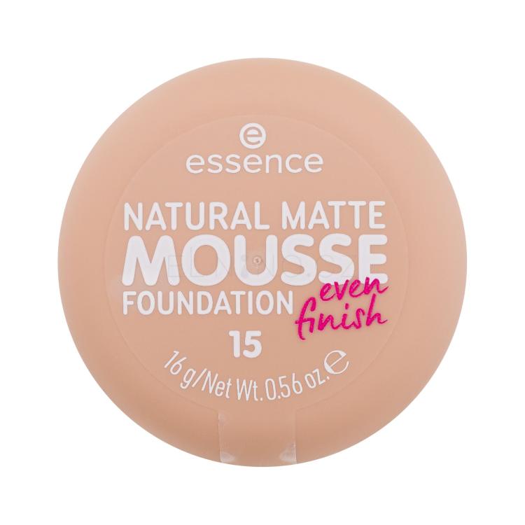 Essence Natural Matte Mousse Make-up pro ženy 16 g Odstín 15