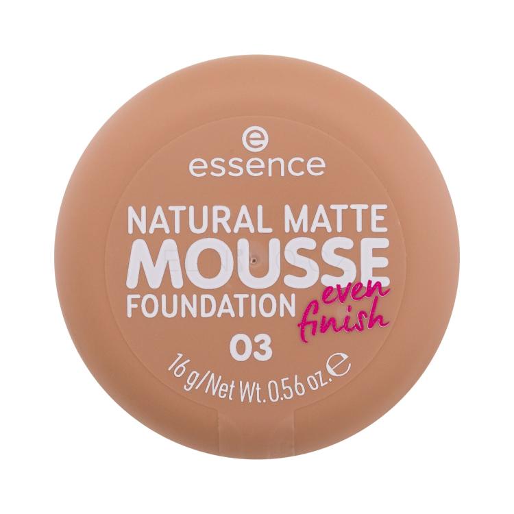 Essence Natural Matte Mousse Make-up pro ženy 16 g Odstín 03