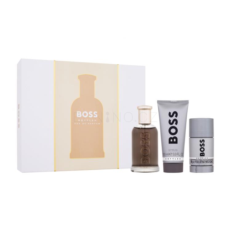 HUGO BOSS Boss Bottled Dárková kazeta parfémovaná voda 100 ml + sprchový gel 100 ml + deostick 75 ml