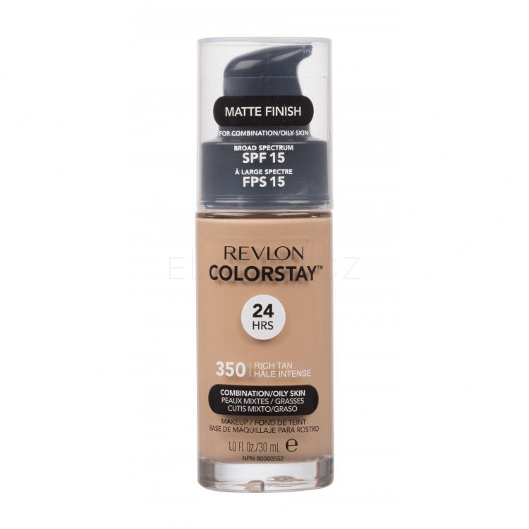 Revlon Colorstay Combination Oily Skin SPF15 Make-up pro ženy 30 ml Odstín 350 Rich Tan