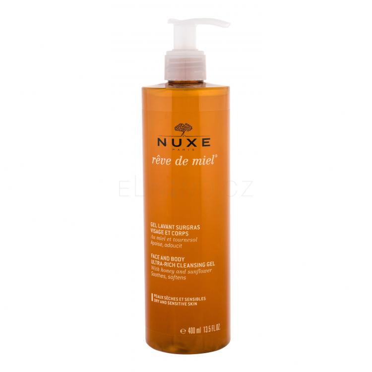 NUXE Rêve de Miel Face And Body Ultra-Rich Cleansing Gel Sprchový gel pro ženy 400 ml