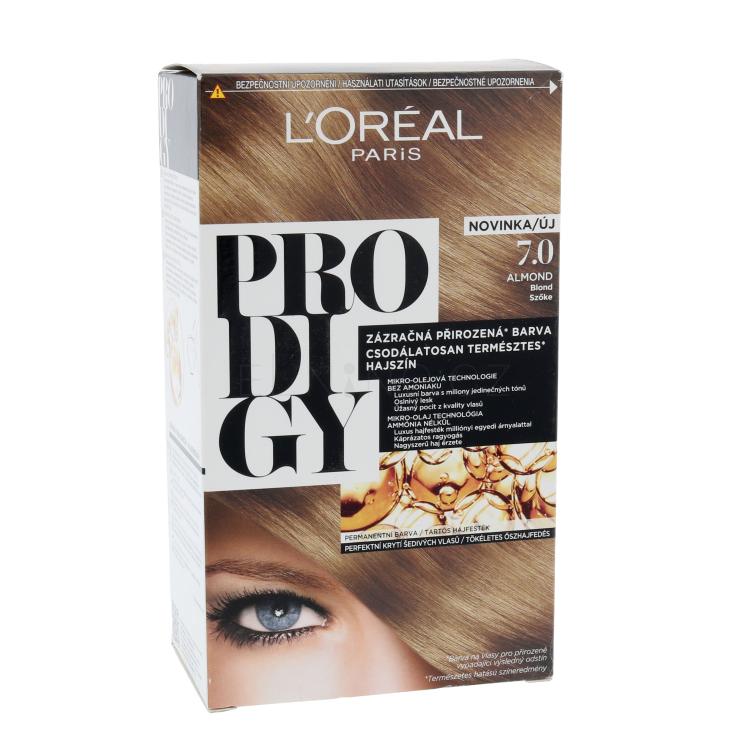 L&#039;Oréal Paris Prodigy Barva na vlasy pro ženy 1 ks Odstín 7.0 Almond