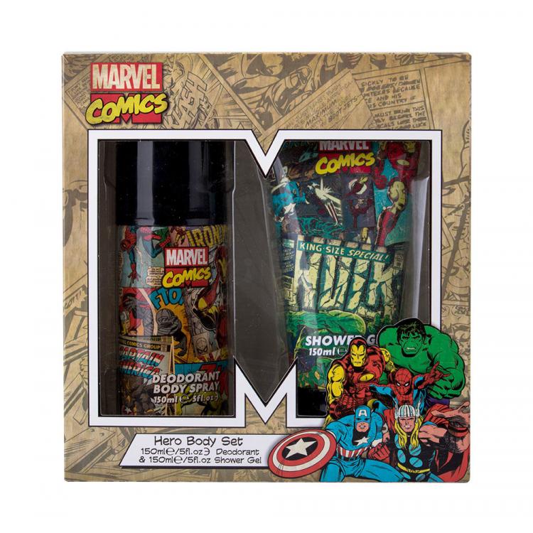 Marvel Comics Hero Dárková kazeta Deodorant 150 ml + sprchový gel 150 ml