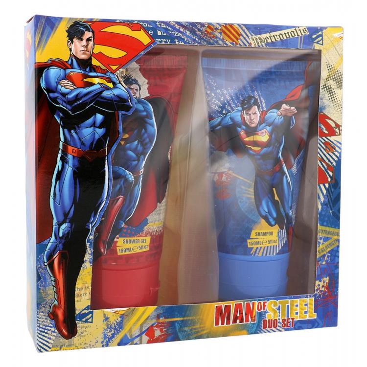 DC Comics Superman Dárková kazeta sprchový gel 150 ml + šampon 150 ml