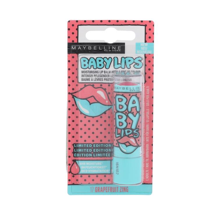 Maybelline Baby Lips Pop Art Balzám na rty pro ženy 4,4 g Odstín 17 Grapefruit Zing