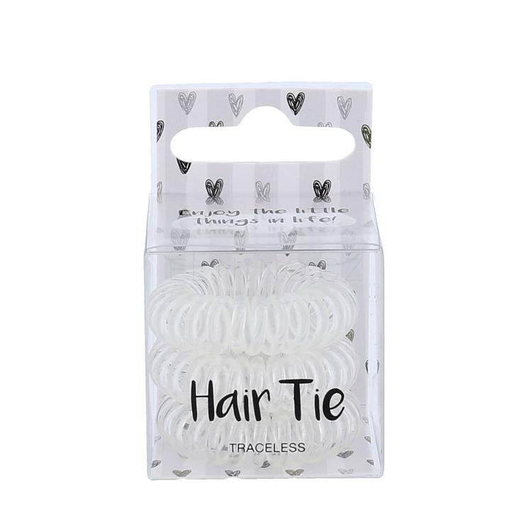 2K Hair Tie Gumička na vlasy pro ženy 3 ks Odstín Clear
