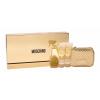 Moschino Fresh Couture Gold Dárková kazeta parfémovaná voda 100 ml + tělové mléko 100 ml + sprchový gel 100 ml + kosmetická taška