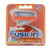 Gillette Fusion Power Náhradní břit pro muže 8 ks poškozená krabička
