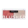 Revolution Relove Colour Play Blushed Duo Blush &amp; Highlighter Konturovací paletka pro ženy 5,8 g Odstín Cute