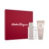 Ferragamo Ferragamo Bright Leather Dárková kazeta toaletní voda 100 ml + sprchový gel 100 ml + toaletní voda 10 ml