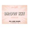 Barry M Brow Kit Set a paletka na obočí pro ženy 4,5 g Odstín Medium
