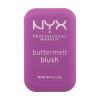 NYX Professional Makeup Buttermelt Blush Tvářenka pro ženy 5 g Odstín 12 All The Butta