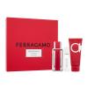 Ferragamo Ferragamo Red Leather Dárková kazeta parfémovaná voda 100 ml + šampon a sprchový gel 100 ml + parfémovaná voda 10 ml