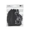 NEQI Adult Community Face Coverings M-L Black Rouška a respirátor 3 ks
