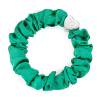 By Eloise London Silk Scrunchie Silver Heart Gumička na vlasy pro ženy 1 ks Odstín Jungle Green