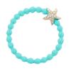 By Eloise London Bling Charms Starfish Gumička na vlasy pro ženy 1 ks Odstín Turquoise