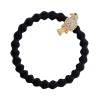 By Eloise London Bling Charms Gold Diamanté Bird Gumička na vlasy pro ženy 1 ks Odstín černá
