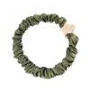 By Eloise London Skinny Silk Scrunchie Gold Star Gumička na vlasy pro ženy 1 ks Odstín Olive Green