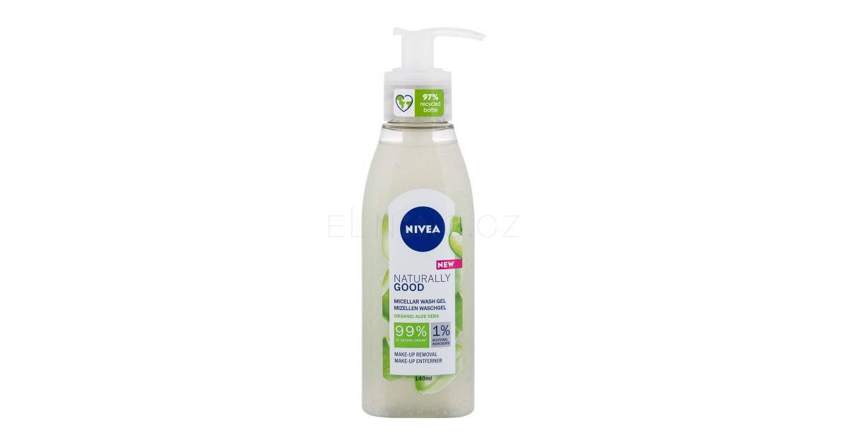 Nivea Naturally Good Micellar Wash Organic Aloe Vera Čisticí gel pro