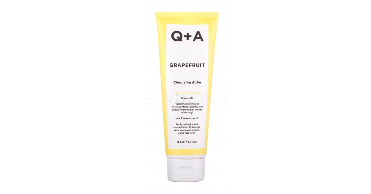 Q+A Grapefruit Cleansing Balm Čisticí gel pro ženy 125 ml ELNINO.CZ