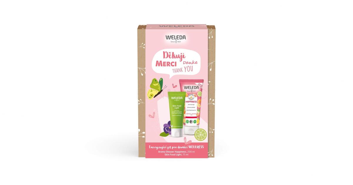 Weleda Aroma Shower Happiness Dárková kazeta sprchový gel Aroma Shower