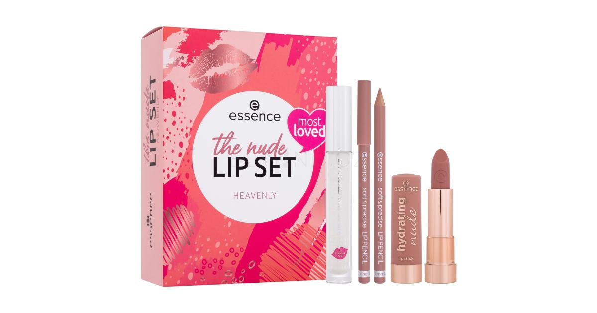Essence The Nude Lip Set Dárková kazeta rtěnka Hydrating Nude Lipstick