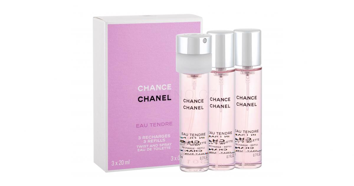 Chanel Chance Eau Tendre 3x 20 ml Toaletní voda pro ženy Náplň 20 ml ELNINO.CZ