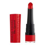 BOURJOIS Paris Rouge Velvet The Lipstick Rtěnka pro ženy 2,4 g Odstín 08 Rubi´s Cute