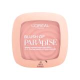 L'Oréal Paris Paradise Blush Tvářenka pro ženy 9 ml Odstín 01 Life Is Peach