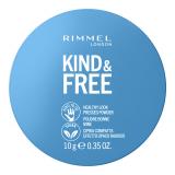 Rimmel London Kind & Free Healthy Look Pressed Powder Pudr pro ženy 10 g Odstín 01 Translucent