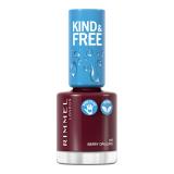 Rimmel London Kind & Free Lak na nehty pro ženy 8 ml Odstín 157 Berry Opulence