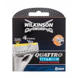 Wilkinson Sword Quattro Titanium Precision Náhradní břit pro muže 8 ks